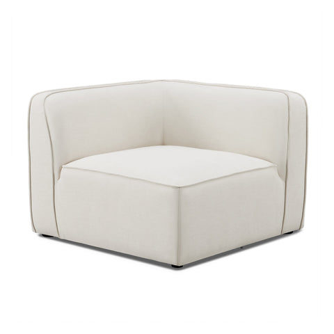 Travie Sand Upcycled Linen Corner Chair Model: TOV-L69204