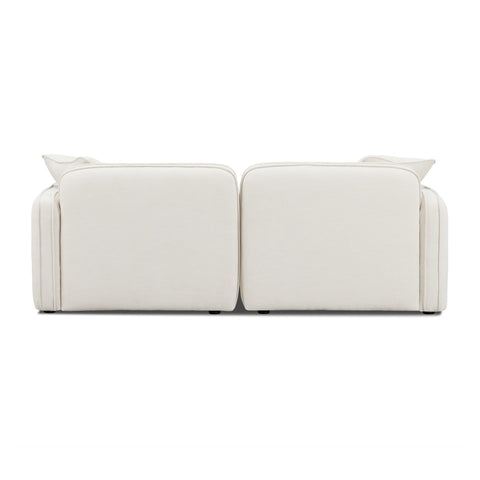 Travie Sand Upcycled Linen Modular Loveseat Model: TOV-L69210