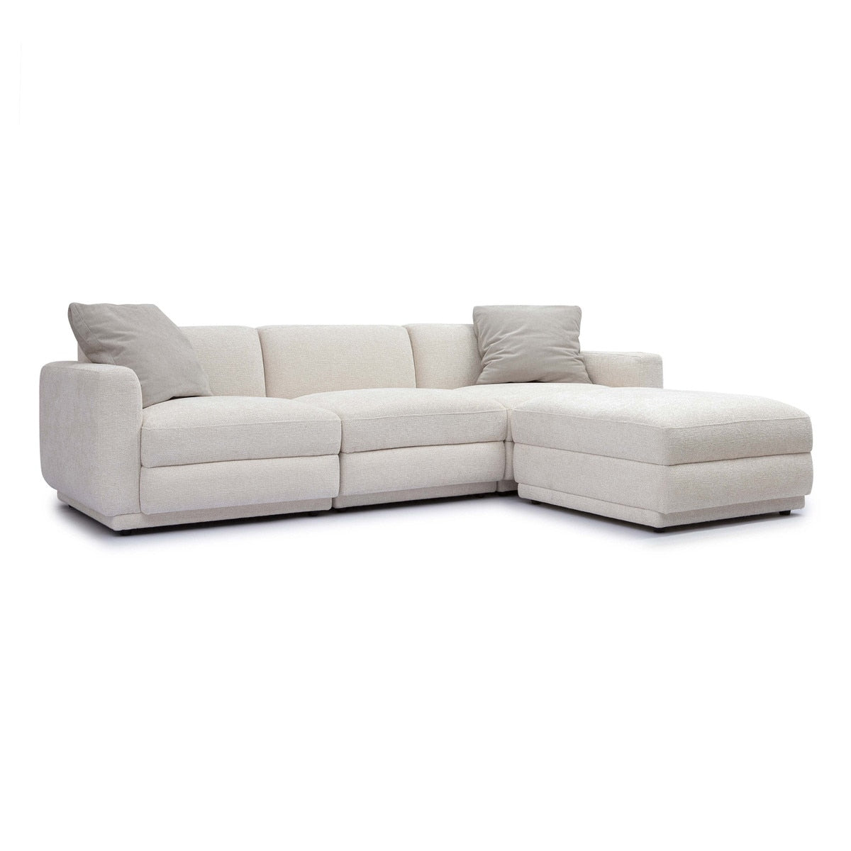 Perry Cream Chenille Modular Sectional Model: TOV-L69219-SEC