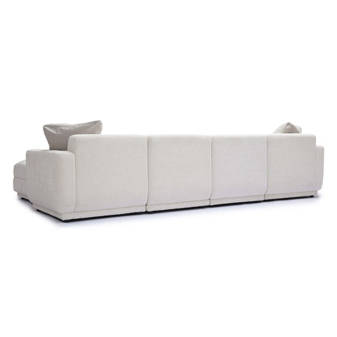 Perry Cream Chenille Modular U-Sectional Model: TOV-L69219-SEC1