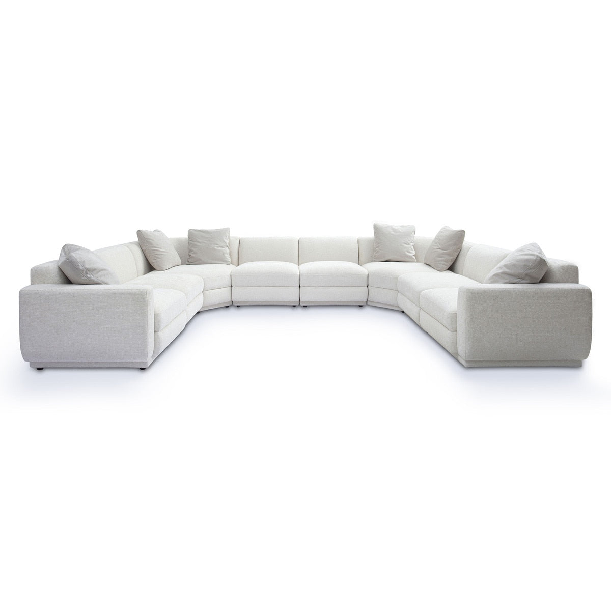 Perry Cream Chenille Modular Large U-Sectional Model: TOV-L69219-SEC5