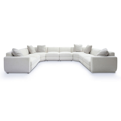 Perry Cream Chenille Modular Large U-Sectional Model: TOV-L69219-SEC5