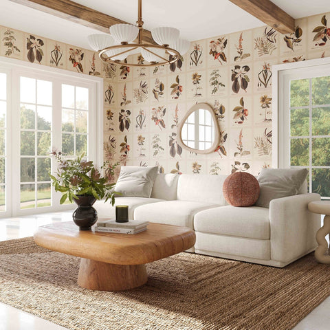 Perry Cream Chenille Modular Sofa Model: TOV-L69220-SO