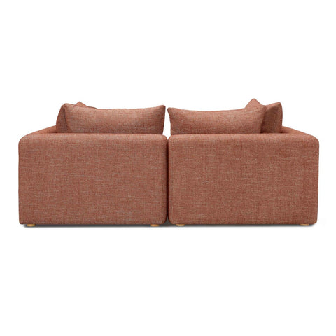 Hangover Sedona Red Textured Fabric Loveseat Model: TOV-L69244-LO