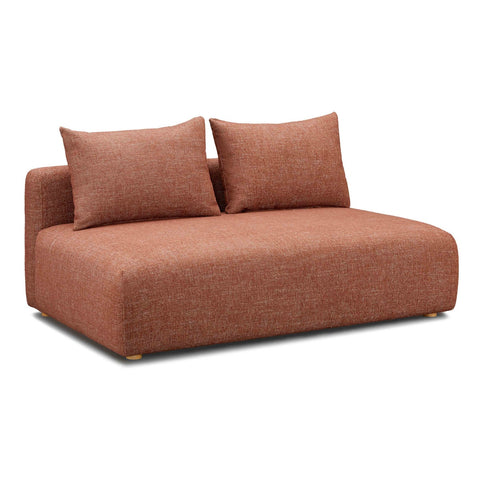 Hangover Sedona Red Textured Fabric Modular Loveseat Model: TOV-L69244-LS
