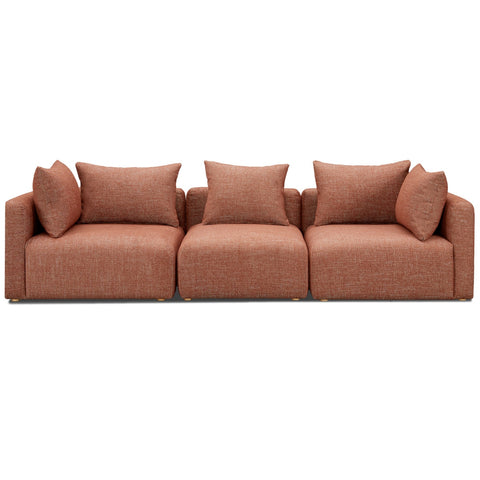 Hangover Sedona Red Textured Fabric Sofa Model: TOV-L69244-SO