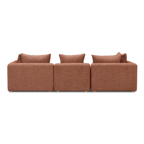 Hangover Sedona Red Textured Fabric Sofa Model: TOV-L69244-SO