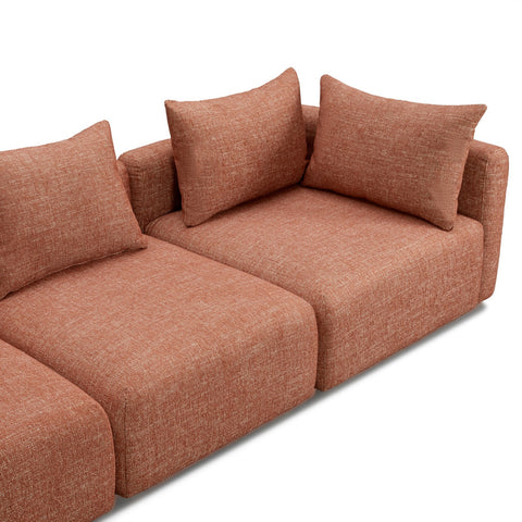 Hangover Sedona Red Textured Fabric Sofa Model: TOV-L69244-SO