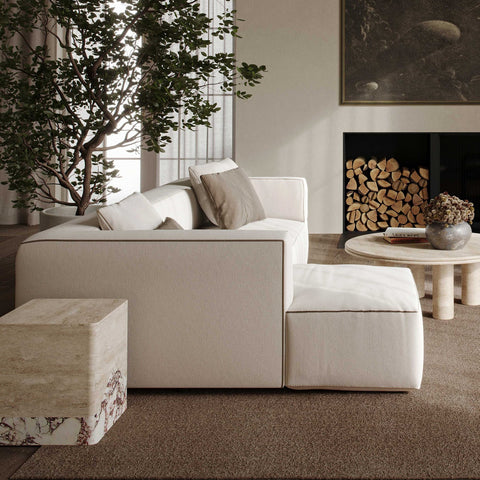 Tristine Cream Linen LAF Sectional Model: TOV-L69253-SEC