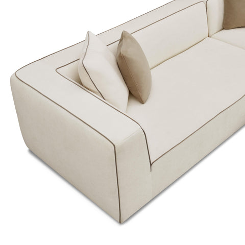 Tristine Cream Linen LAF Sectional Model: TOV-L69253-SEC