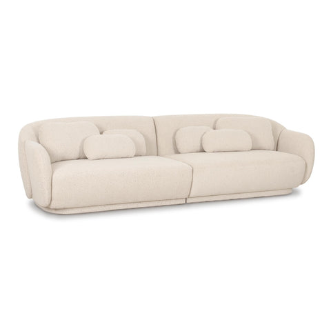 Misty Cream Boucle Modular 4-Seater Sofa Model: TOV-L69280