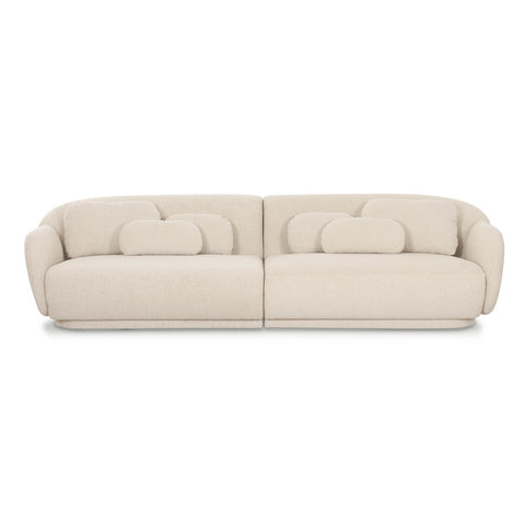 Misty Cream Boucle Modular 4-Seater Sofa Model: TOV-L69280