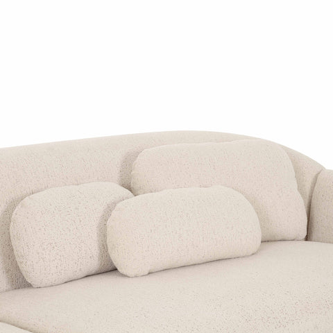 Misty Cream Boucle Modular 4-Seater Sofa Model: TOV-L69280
