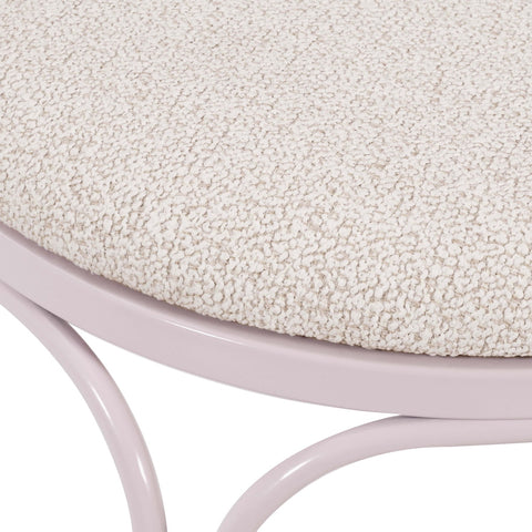 Erica Pink Wrought Iron Outdoor Chair Model: TOV-O18666