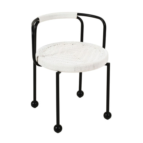 Pansy Cream Outdoor Dining Chair Model: TOV-O18674