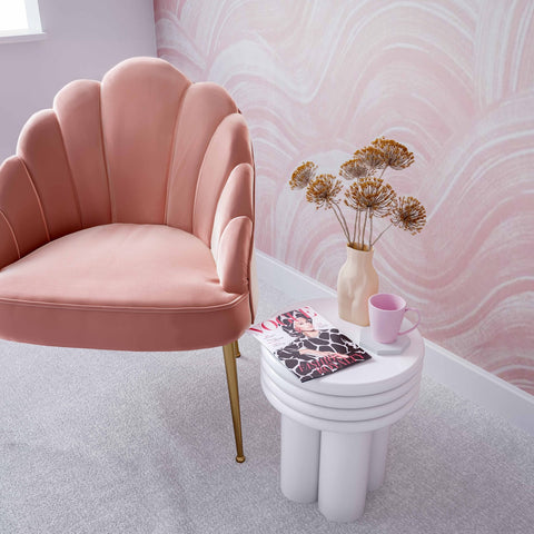 Delta Ivory Concrete Side Table Model: TOV-O44065