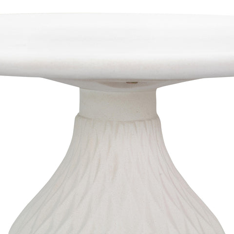 Tulum Ivory Concrete Indoor / Outdoor Round Coffee Table Model: TOV-O44144