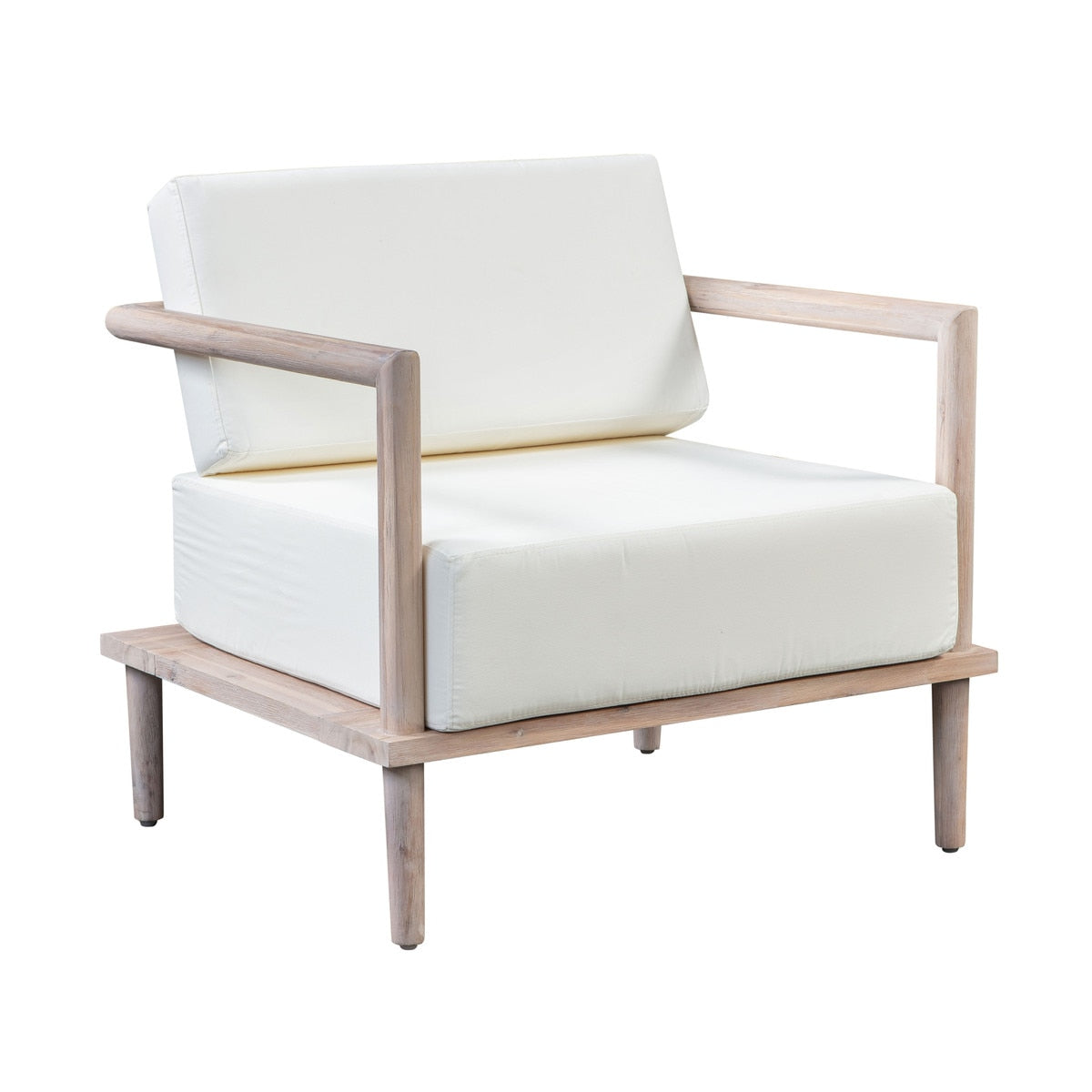 Emerson Cream Outdoor Lounge Chair Model: TOV-O44146