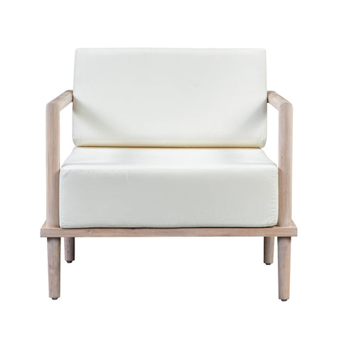 Emerson Cream Outdoor Lounge Chair Model: TOV-O44146
