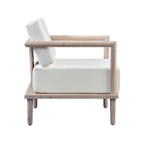 Emerson Cream Outdoor Lounge Chair Model: TOV-O44146