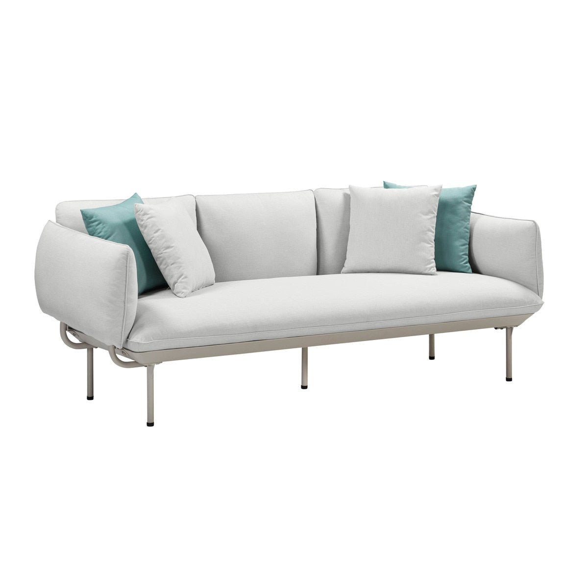 Katti Light Grey Outdoor Sofa Model: TOV-O54257