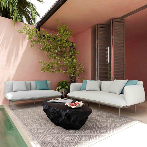 Katti Light Grey Outdoor Sofa Model: TOV-O54257