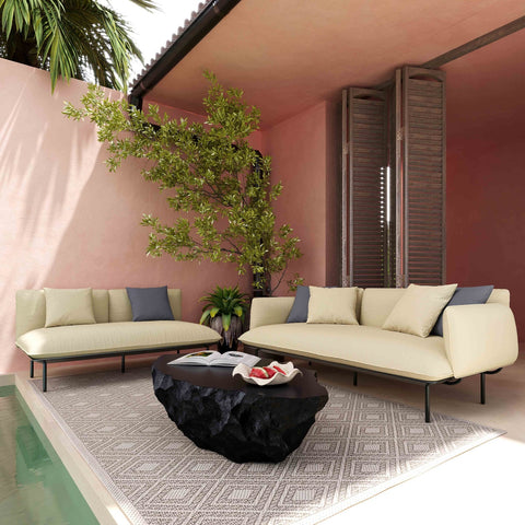 Katti Beige Outdoor Sofa Model: TOV-O54258