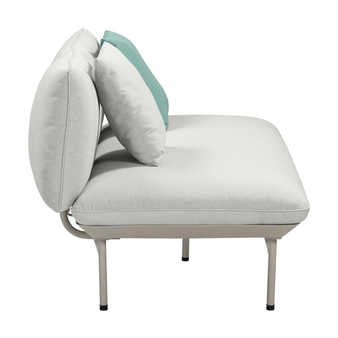 Katti Light Grey Outdoor Loveseat Model: TOV-O54259