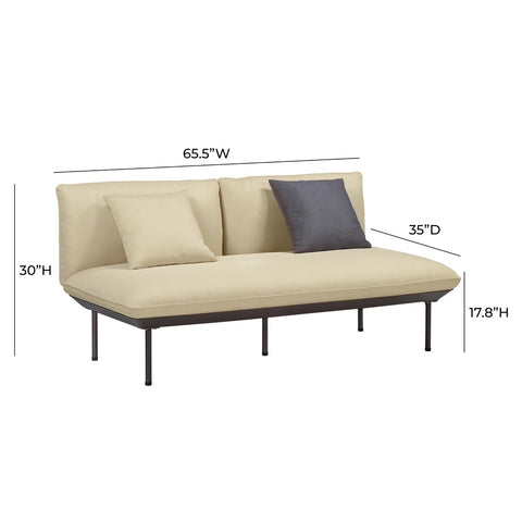 Katti Beige Outdoor Loveseat Model: TOV-O54260