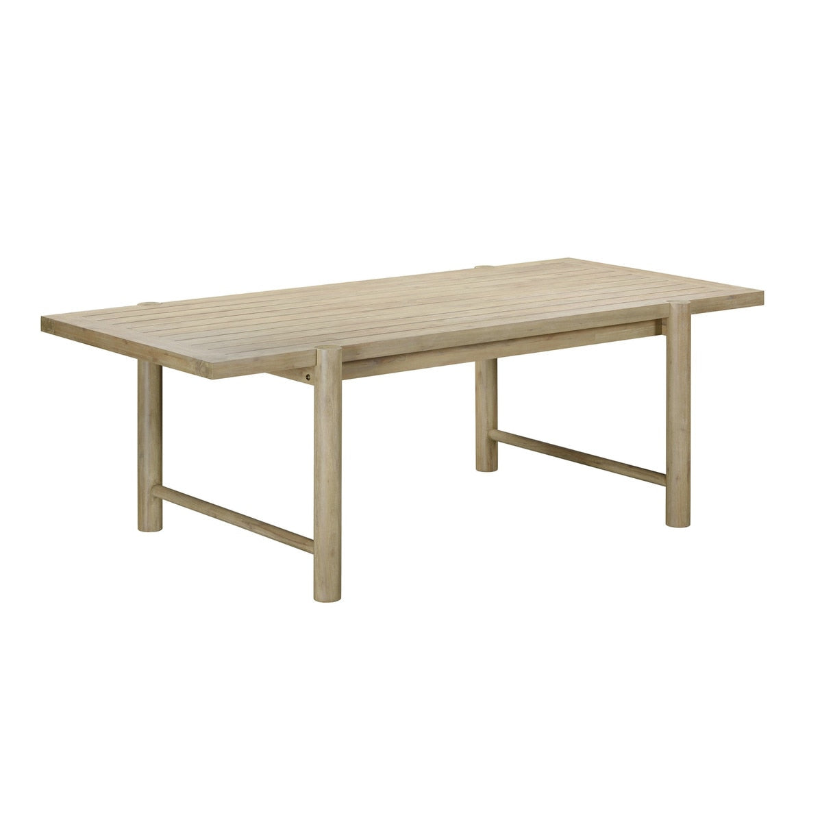 Gata Light Teak Outdoor 87" Rectangular Dining Table Model: TOV-O54272