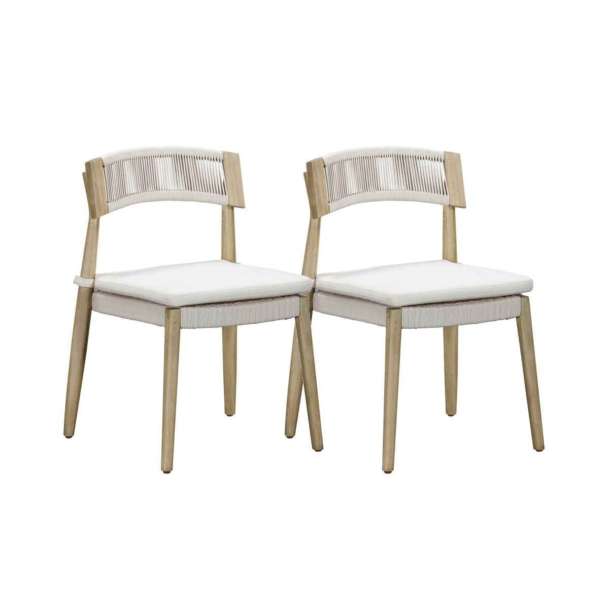 Gata Cream Outdoor Dining Chair - Set of 2 Model: TOV-O54273