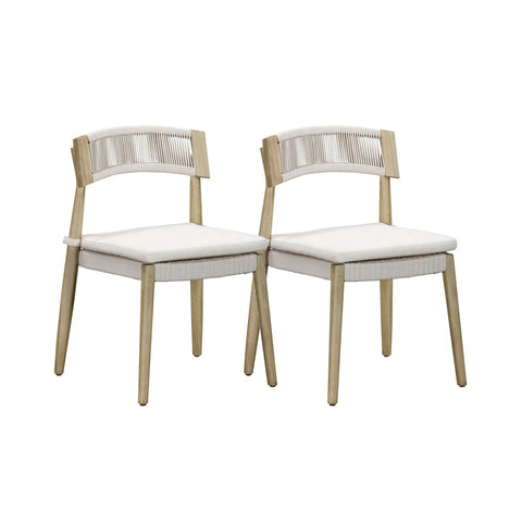 Gata Cream Outdoor Dining Chair - Set of 2 Model: TOV-O54273