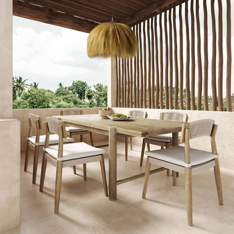 Gata Cream Outdoor Dining Chair - Set of 2 Model: TOV-O54273