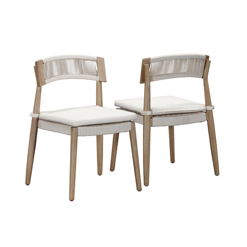 Gata Cream Outdoor Dining Chair - Set of 2 Model: TOV-O54273