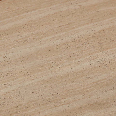 Eclipse Textured Faux Travertine Indoor / Outdoor Side Table Model: TOV-O54274