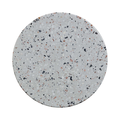 Clover Faux Terrazzo Indoor / Outdoor Round Side Table Model: TOV-O54278