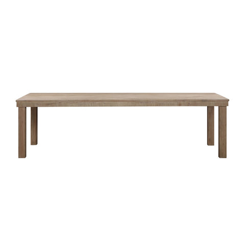 Cassie Natural Outdoor 108" Rectangular Dining Table Model: TOV-O54293