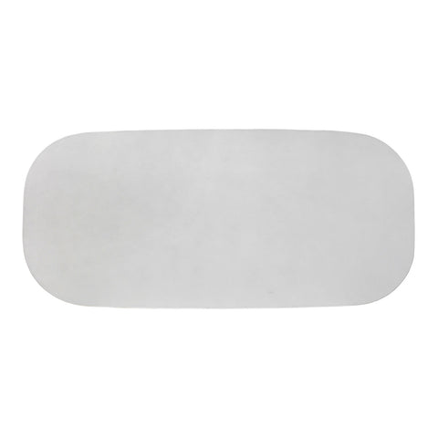 Margot Light Grey Faux Plaster Indoor / Outdoor Concrete 83" Oval Dining Table Model: TOV-O54297