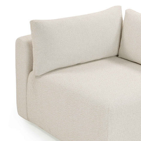 Hangover Cream Modular Outdoor Corner Chair Model: TOV-O54452