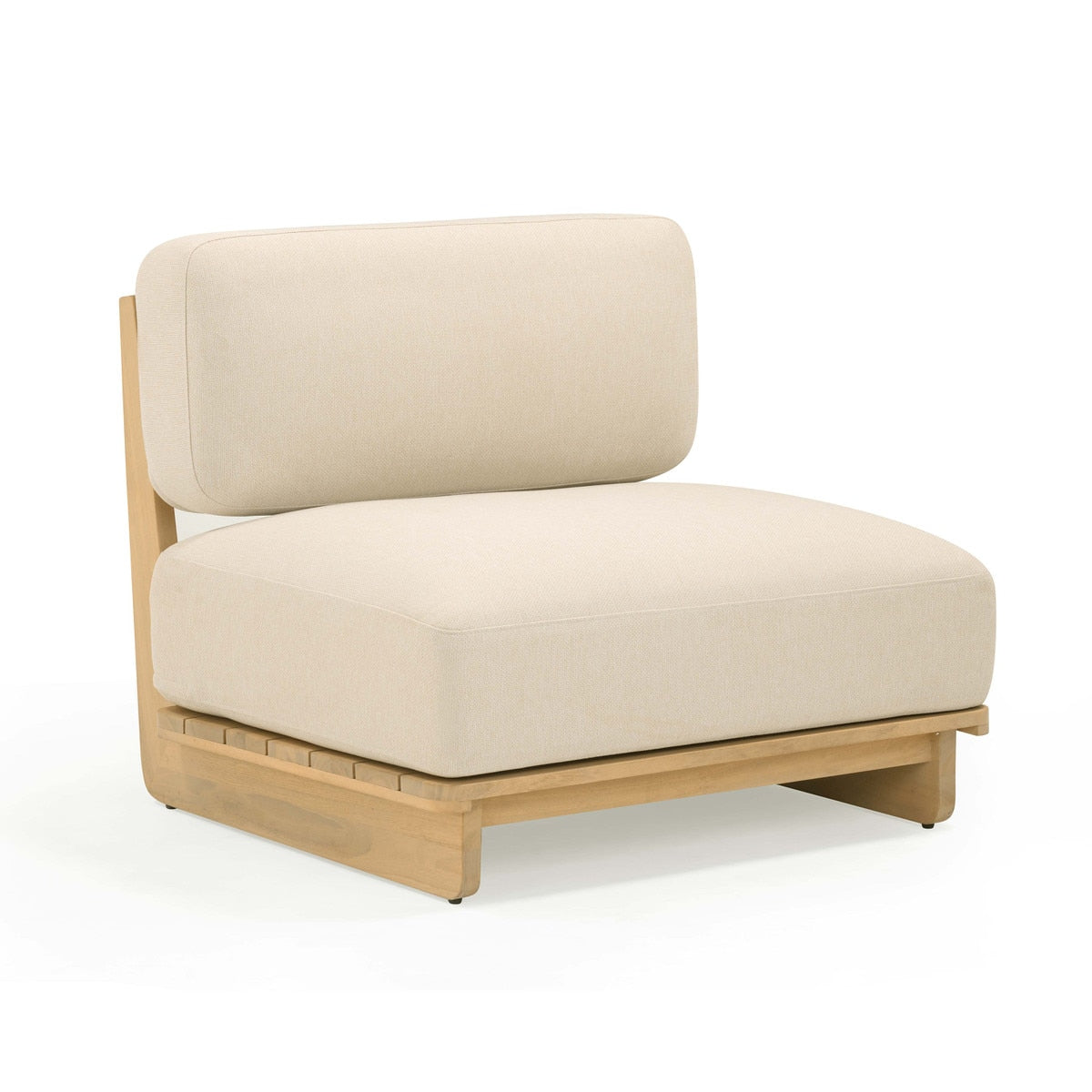 Reavan Cream Outdoor Lounge Chair Model: TOV-O54455