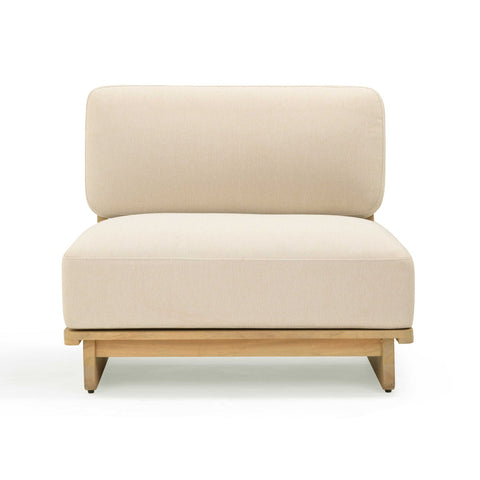 Reavan Cream Outdoor Lounge Chair Model: TOV-O54455