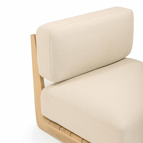 Reavan Cream Outdoor Lounge Chair Model: TOV-O54455