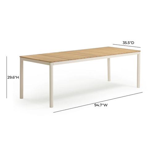 Sardinia Light Teak Outdoor Dining Table Model: TOV-O54460