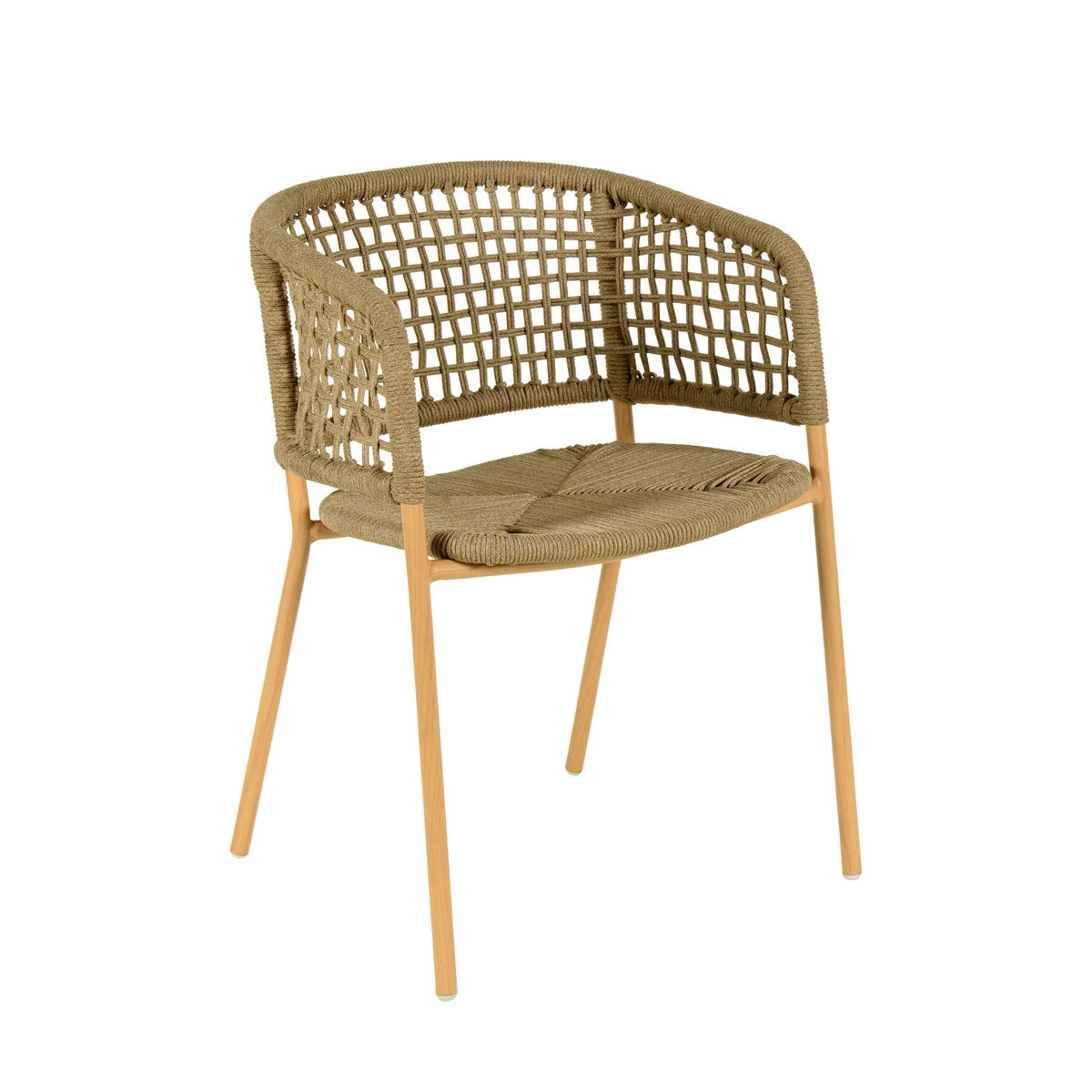 Niel Oak Finish Outdoor Dining Chair Model: TOV-O68780