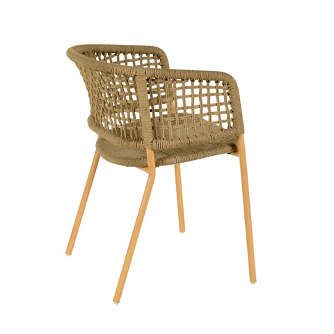 Niel Oak Finish Outdoor Dining Chair Model: TOV-O68780