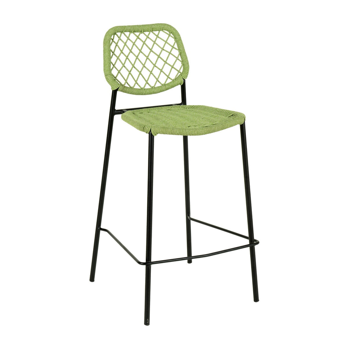 Lucy Green Dyed Cord Outdoor Counter Stool Model: TOV-O68783