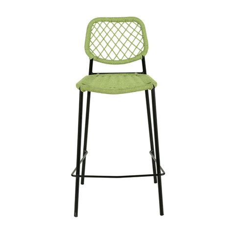 Lucy Green Dyed Cord Outdoor Counter Stool Model: TOV-O68783