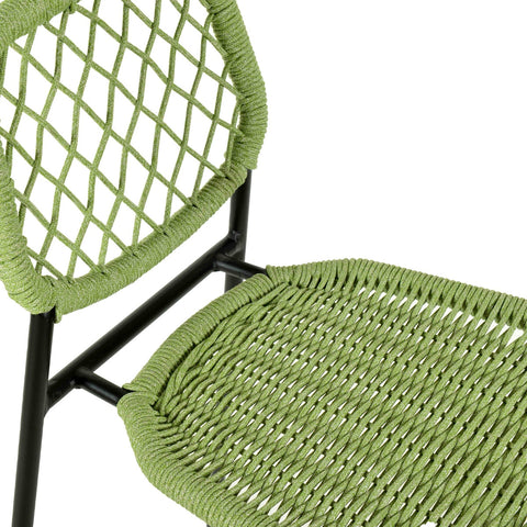 Lucy Green Dyed Cord Outdoor Counter Stool Model: TOV-O68783