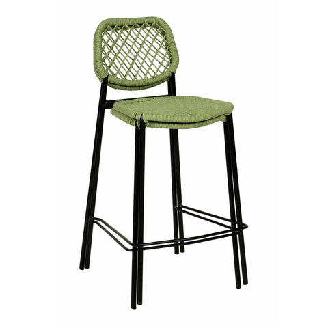 Lucy Green Dyed Cord Outdoor Counter Stool Model: TOV-O68783