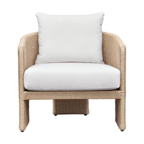 Alexa Cream Performance Fabric Outdoor Armchair Model: TOV-O68809